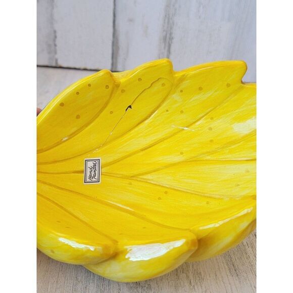 Fitz Floyd parrot banana AS IS dish candy serving decor - Picture 4 of 13